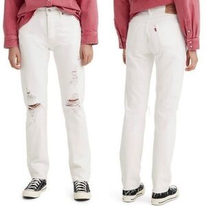 NWT Levi’s 501 high rise distressed jeans size 32x30
